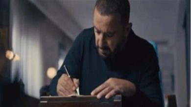 صورة السقا والفخراني في فيلم تسجيلي باحتفالية دعم مصر للقضية الفلسطينية بحضور السيسي