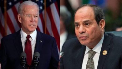 صورة الرئيس المصري يتلقى اتصالاً هاتفياً من نظيره الأمريكي  أخبار السعودية