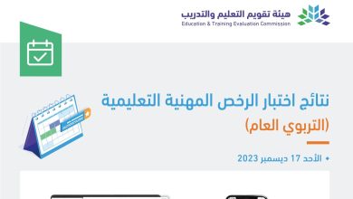 صورة نتيجة اختبار الرخص المهنية التعليمية 2023.. خطوات الحصول عليها