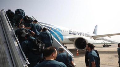 صورة “تعتذر عن الظروف الاستثنائية” بيان من شركة مصر للطيران يوضح ما حدث مع طائرة الأهلي