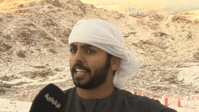 صورة أحد المتنزهين من الإمارات: قطعت مسافة تتجاوز 3800 كيلو للاستمتاع بثلوج جبل اللوز