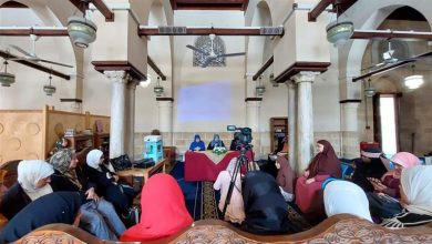 صورة “رمضانيات نسائية” بالجامع الأزهر يوضح كيف تكون الحياة مع رحاب القرآن الكريم