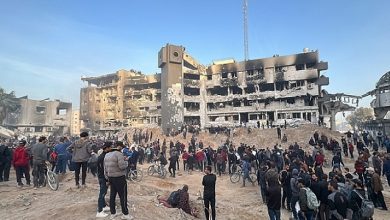 صورة أطباء بلا حدود تعرب عن ذهولها من حجم الدمار بمجمع الشفاء بغزة