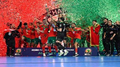 صورة بإدارة مصرية.. منتخب المغرب يفوز بكأس الأمم الإفريقية لكرة الصالات (صور)