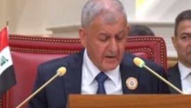صورة الرئيس العراقي: الاحتلال يتجاهل القانون الدولي الإنساني في غزة  أخبار السعودية