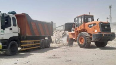 صورة رفع 2547 مترًا مكعبًا من مخلّفات البناء بمحافظة الدرب