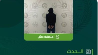 صورة القبض على شخص بمنطقة حائل لترويجه مادتي الحشيش والإمفيتامين المخدرتين