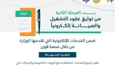 صورة «الموارد والتنمية»: بدء تطبيق المرحلة الثانية من توثيق عقود التشغيل والصيانة إلكترونيًا  أخبار السعودية