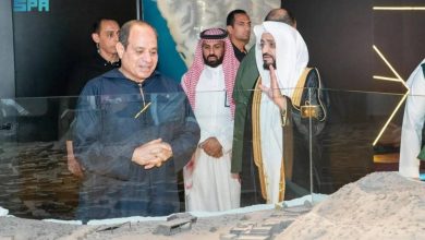 صورة الرئيس المصري يزور المتحف الدولي للسيرة النبوية  أخبار السعودية