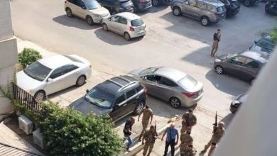 صورة إطلاق نار بمحيط السفارة الأمريكية في بيروت وإصابة المهاجم بطلق ناري