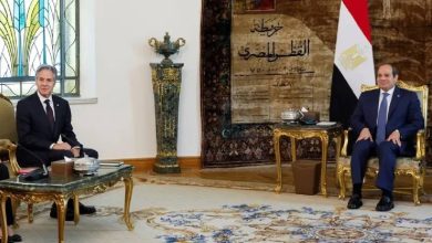 صورة السيسي لبلينكن: الفلسطينيون يعانون من كارثة معيشية وصحية  أخبار السعودية