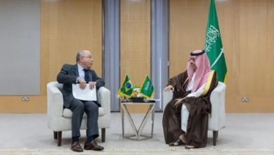 صورة وزير الخارجية يلتقي وزير خارجية البرازيل
