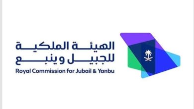 صورة مدن الهيئة الملكية للجبيل وينبع تتوشح بالأخضر بمناسبة اليوم الوطني الـ 94