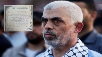 صورة الاحتلال: العثور على وثيقة بخط يحيى السنوار تتضمن تعليمات لتنفيذ هجوم 7 أكتوبر