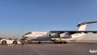 صورة مغادرة الطائرة الإغاثية السعودية الرابعة إلى بيروت لمساعدة المتضررين من الشعب اللبناني