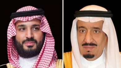 صورة القيادة تعزي ملك مملكة البحرين في وفاة الشيخ حمود بن عبدالله بن حمد بن عيسى آل خليفة