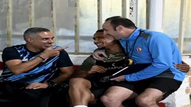 صورة سيف الدين الجزيري يعود إلى تدريبات الزمالك (صور)