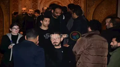 صورة ماجد الكدواني يقدم واجب العزاء في وفاة الراحل نبيل الحلفاوي (صور)