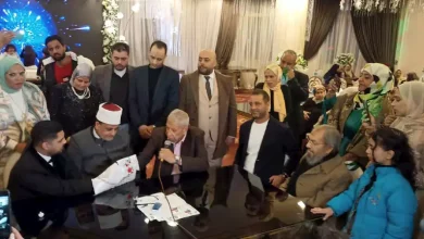 صورة بحضور نجوم الرياضة .. عقد قران وزفاف الزميل محمد خيري