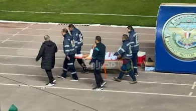 صورة بالصور.. لحظة خروج محمد حمدي لاعب الزمالك على نقالة