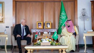 صورة وزير الداخلية ونظيره الفلسطيني يبحثان مسارات التعاون الأمني  أخبار السعودية