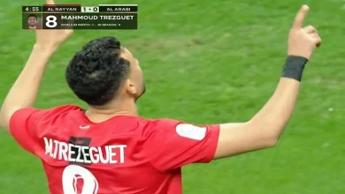 صورة أهداف تريزيجيه مع الريان أمام الخور بالدوري القطري