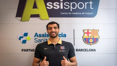 صورة أول تعليق من سيف الدرع بعد انضمامه لصفوف برشلونة