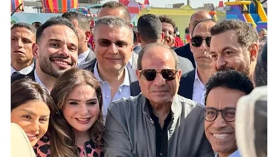 صورة بعد مشاركتها في احتفالية عيد الفطر  منة فضالي:” كان حلمي أشوف سيادة الرئيس”