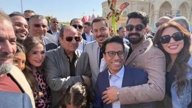 صورة مصطفى شعبان يشارك صورا من احتفالية عيد الفطر بحضور الرئيس السيسي