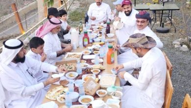صورة مائدة على قمم جبال الداير  أخبار السعودية