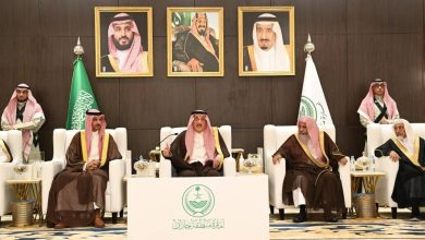 صورة أمير جازان يستقبل المهنئين بالعيد  أخبار السعودية