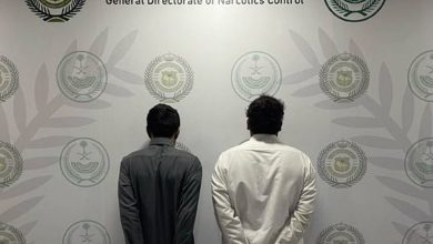 صورة ضبط شخصين بالمنطقة الشرقية لترويجهما 5.6 كيلوجرام من الحشيش