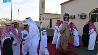 صورة بطابع الموروث والتقاليد أهالي منطقة حائل يحتفون بعيد الفطر