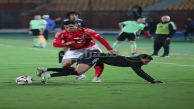 صورة طاقم تحكيم مباراة الأهلي وبتروجيت في الدوري المصري