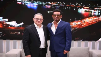 صورة الليلة.. النجم عمرو سعد ضيف شريف عامر على شاشة mbc مصر
