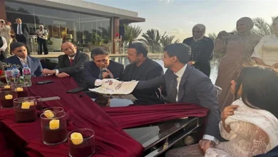 صورة الصور الأولى من عقد قران شقيق الفنان أحمد داش