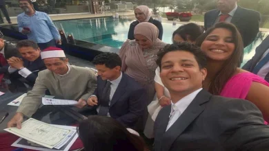 صورة بالصور- أحمد داش يحتفل بـ عقد قران شقيقه