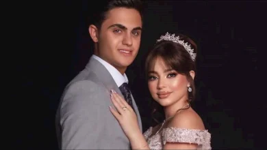 صورة 6 صور للبلوجر بيسان إسماعيل وخطيبها في حفل زفاف نارين بيوتي