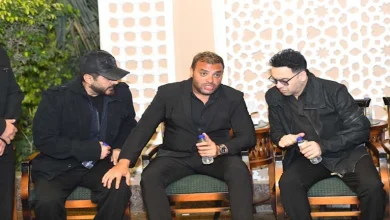 صورة 25 صورة من عزاء والدة زوجة رامي صبري في مسجد الشرطة بالشيخ زايد