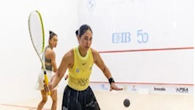 صورة نتائج مباريات الدور الأول من بطولة الجونة الدولية للاسكواش للسيدات