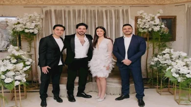 صورة بحضور تامر حسني ومحمد سامي.. خطوبة المونتير عمرو عاكف (صور)