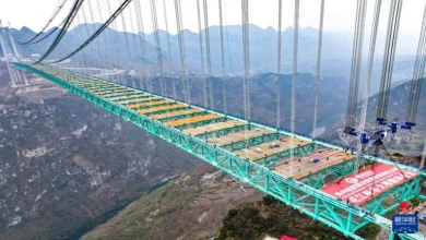 صورة ارتفاعه 625 مترا.. 10 صور مرعبة لـ أعلى جسر جديد في العالم (فيديو)
