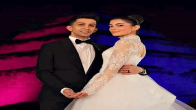 صورة بالفيديو.. هشام جمال يغني لـ ليلى زاهر في حفل زفافهما