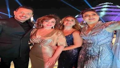 صورة إلهام شاهين تنشر صور من زفاف ليلى زاهر وهشام جمال: “فرح جميل وليلة رائعة”