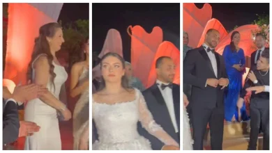 صورة بالفيديو- رقص ابنة شقيق عادل إمام في حفل زفافها بحضور نجوم الفن