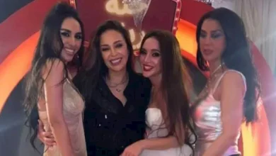 صورة داليا البحيري تنشر صورة من احتفال رنا رئيس بليلة الحنة