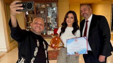 صورة بالصور.. نقابة المهن الموسيقية التونسية تكرم لطيفة بالقاهرة