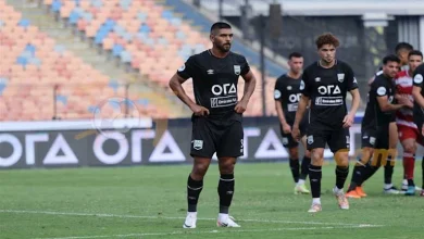 صورة “خريطة فلسطين”.. احتفال مميز من شادي حسين في مباراة زد والبنك الأهلي