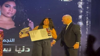 صورة بالصور.. تكريم دنيا سامي ومصطفى غريب في مهرجان الفضاءات المسرحية المتعددة