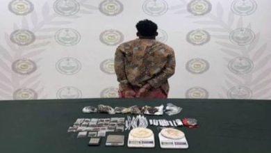 صورة الرياض: القبض على مخالف لنظام أمن الحدود لترويجه مادة الحشيش المخدر  أخبار السعودية